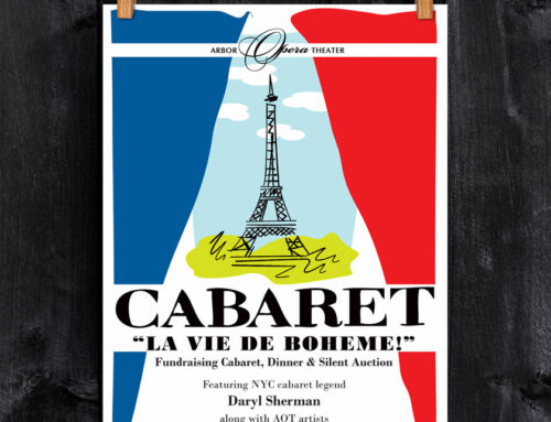 French Cabaret Theater Poster Design