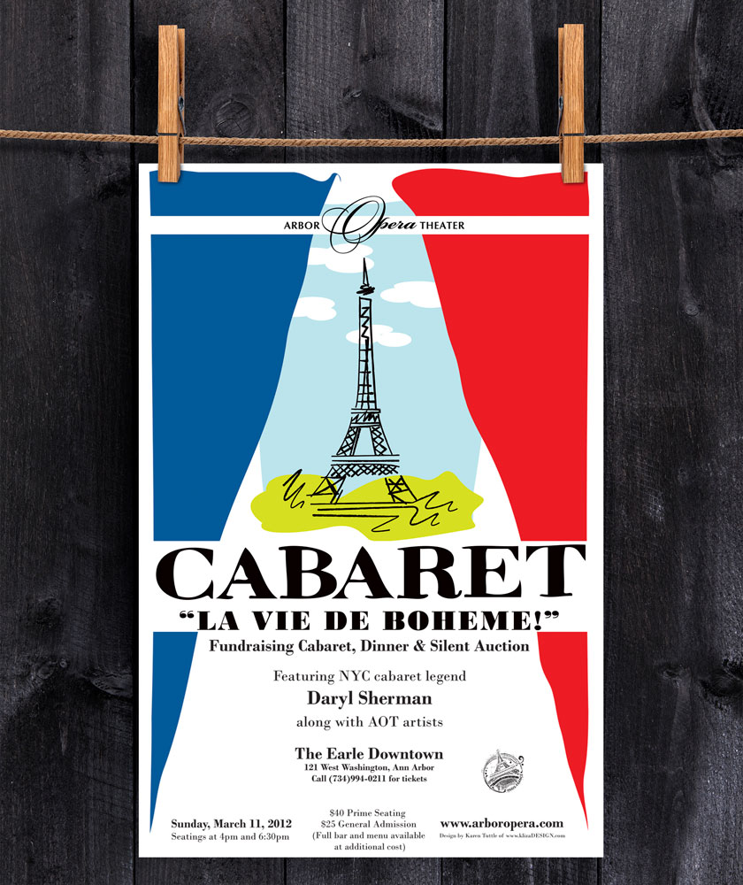 Cabaret poster design