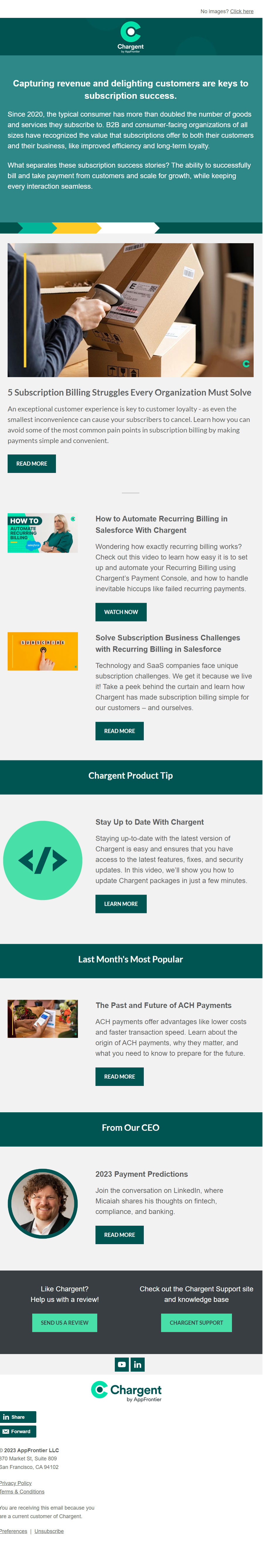 Chargent email design